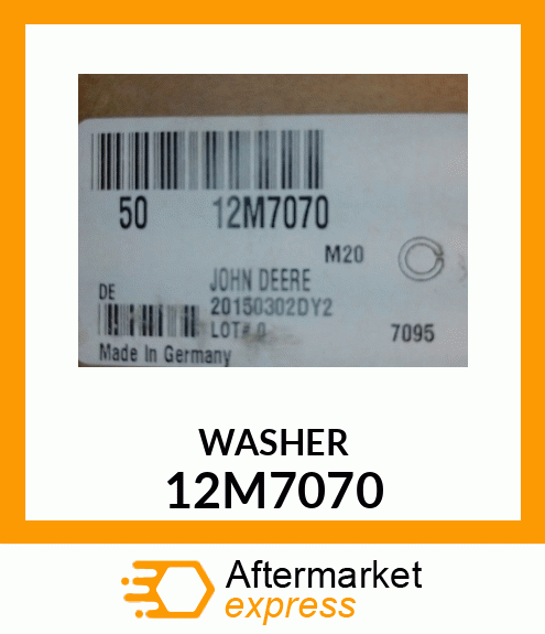 LOCK WASHER, HELICAL ID 12M7070