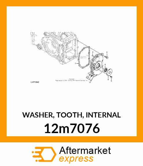 WASHER, TOOTH, INTERNAL 12m7076