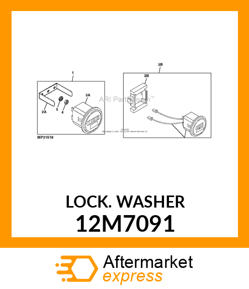 WASHER, TOOTH, INTERNAL 12M7091