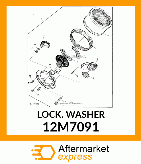 WASHER, TOOTH, INTERNAL 12M7091