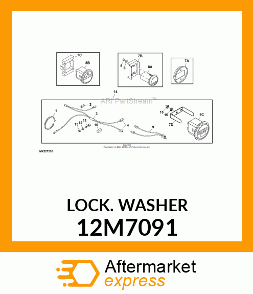 WASHER, TOOTH, INTERNAL 12M7091