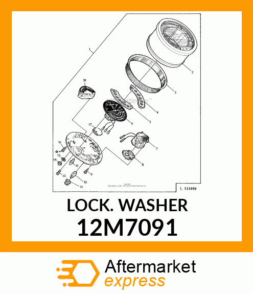 WASHER, TOOTH, INTERNAL 12M7091