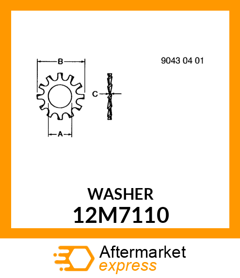 WASHER, TOOTH, EXTERNAL 12M7110