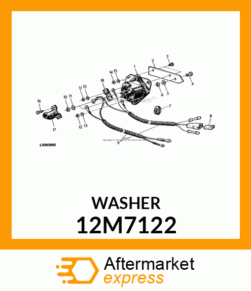 WASHER, TOOTH, INTERNAL 12M7122