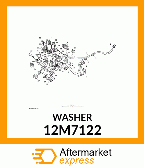 WASHER, TOOTH, INTERNAL 12M7122