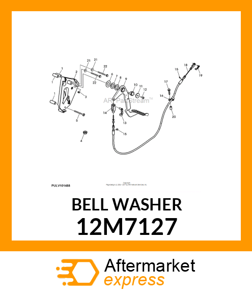 WASHER, METALLIC, CONICAL 12M7127