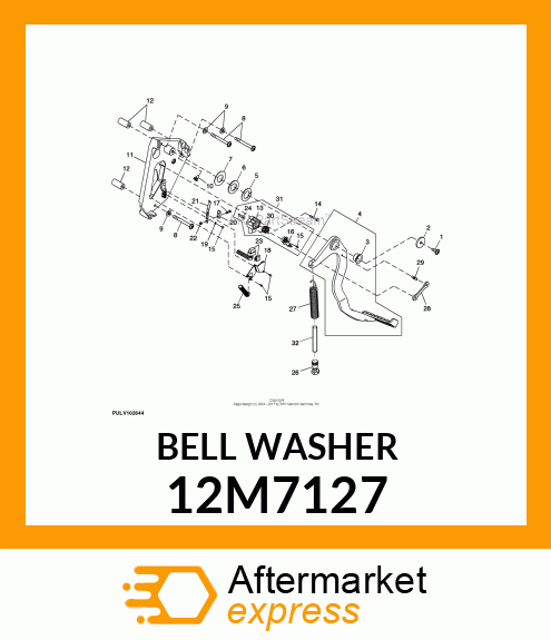 WASHER, METALLIC, CONICAL 12M7127