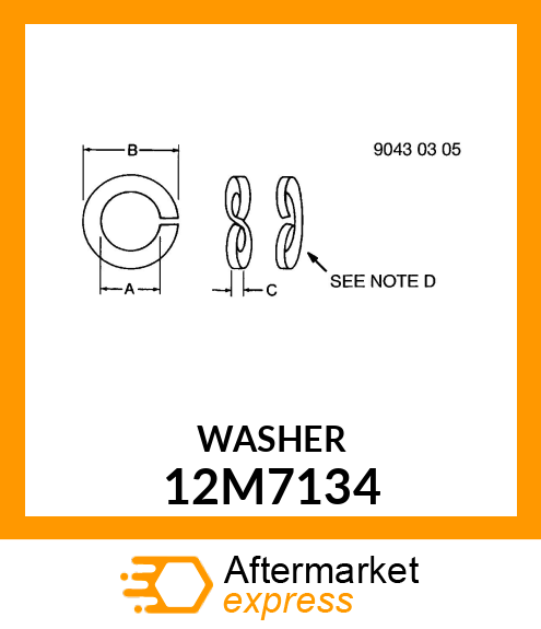 LOCK WASHER 12M7134