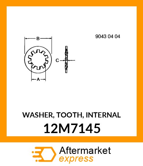 WASHER, TOOTH, INTERNAL 12M7145