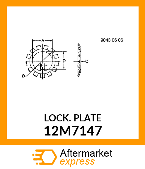 WASHER, TAB 12M7147