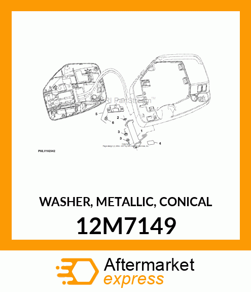 WASHER, METALLIC, CONICAL 12M7149