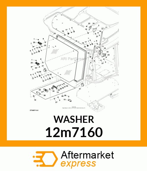 WASHER, METALLIC, CONICAL 12m7160