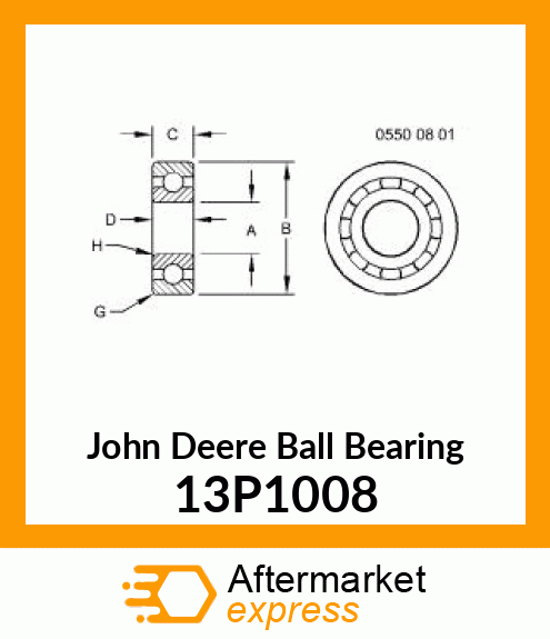 BALL BEARING, BALL BEARING 6205 Z 13P1008