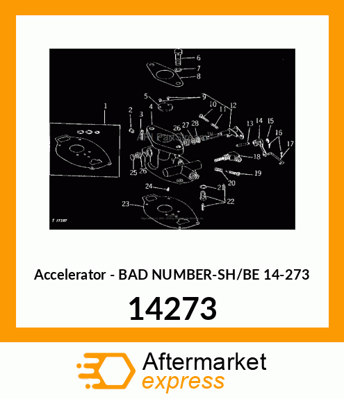 Accelerator - BAD NUMBER-SH/BE 14-273 14273