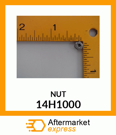 NUT, HEX MACHINE SCREW 14H1000