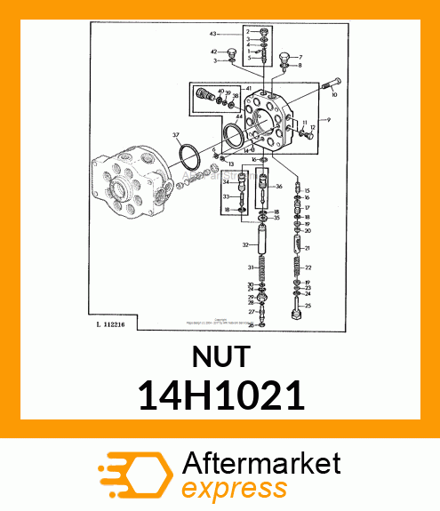 NUT, HEAVY HEX 14H1021