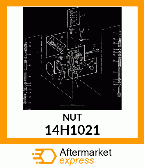 NUT, HEAVY HEX 14H1021