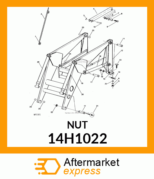 NUT, HEX 14H1022