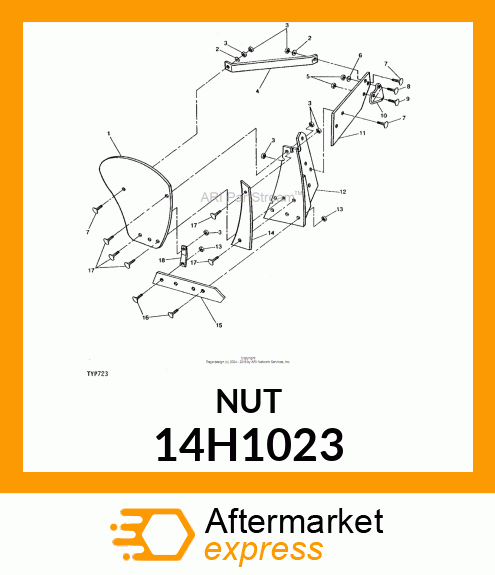 NUT, HEX 14H1023