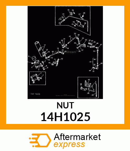 NUT, HEX 14H1025