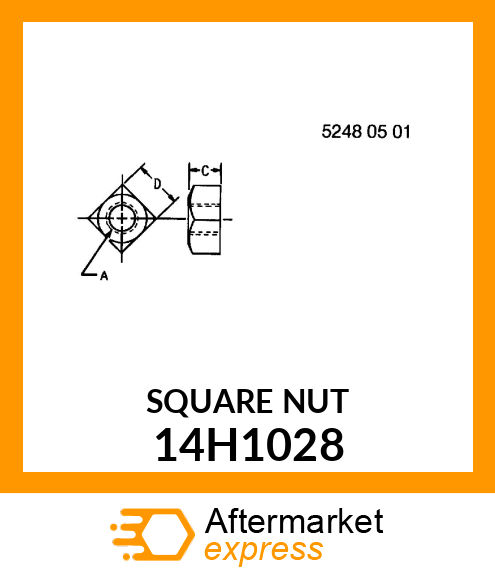 NUT, SQUARE 14H1028