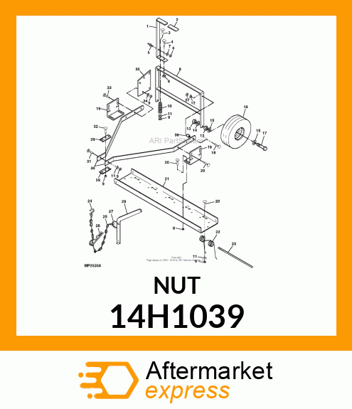 NUT, HEX 14H1039