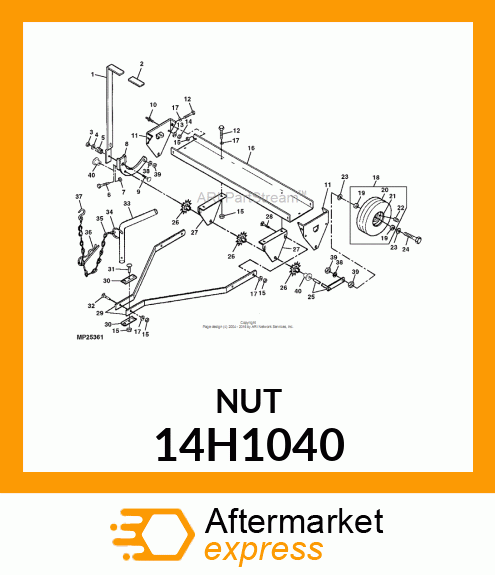 NUT, HEX 14H1040