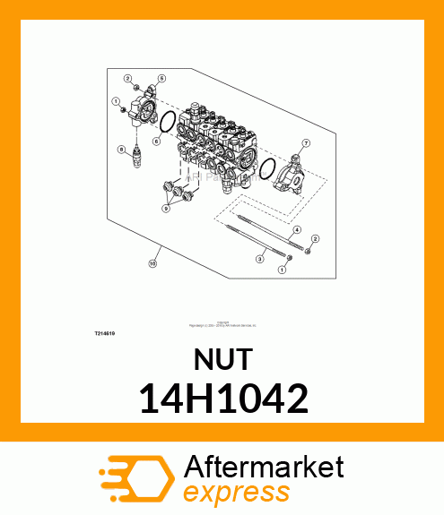 NUT, HEX 14H1042