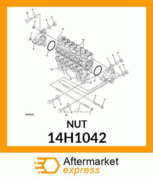 NUT, HEX 14H1042