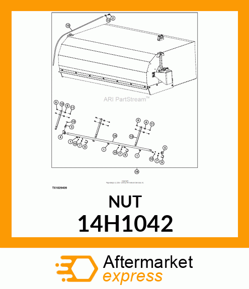 NUT, HEX 14H1042