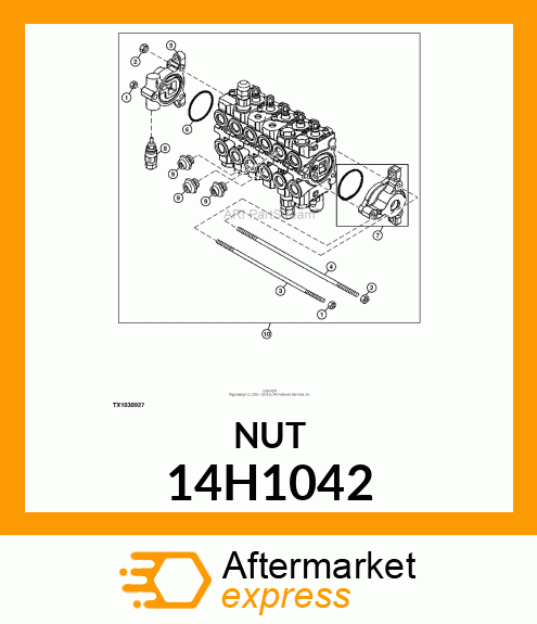 NUT, HEX 14H1042