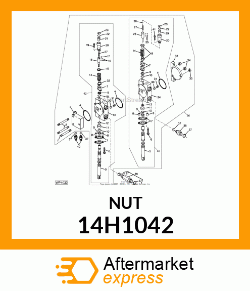 NUT, HEX 14H1042