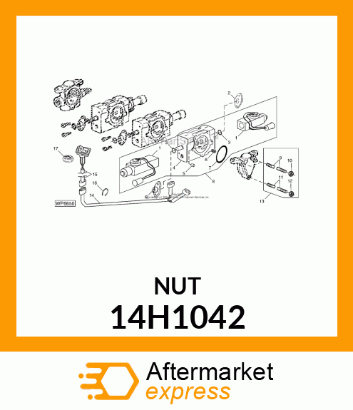 NUT, HEX 14H1042