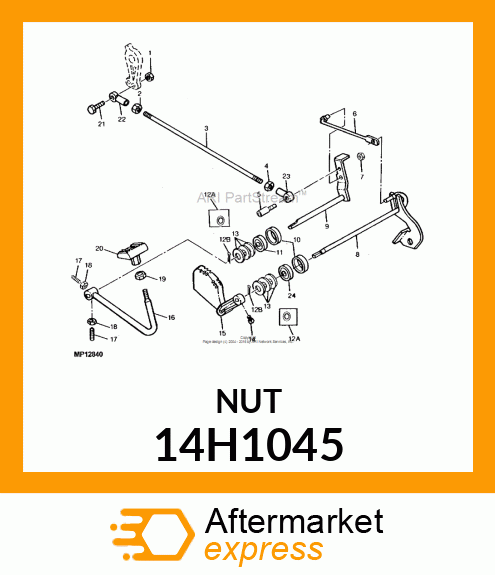 NUT, HEX JAM 14H1045