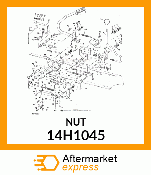 NUT, HEX JAM 14H1045