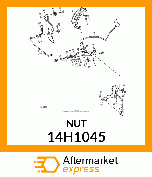 NUT, HEX JAM 14H1045