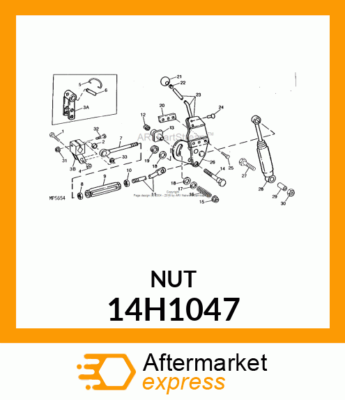 NUT, HEX 14H1047