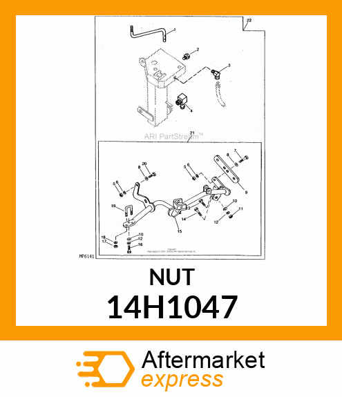 NUT, HEX 14H1047