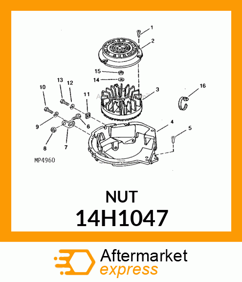 NUT, HEX 14H1047