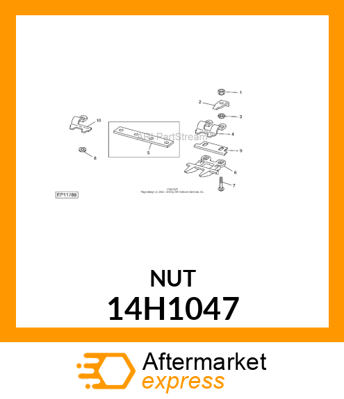 NUT, HEX 14H1047