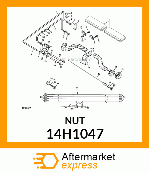 NUT, HEX 14H1047