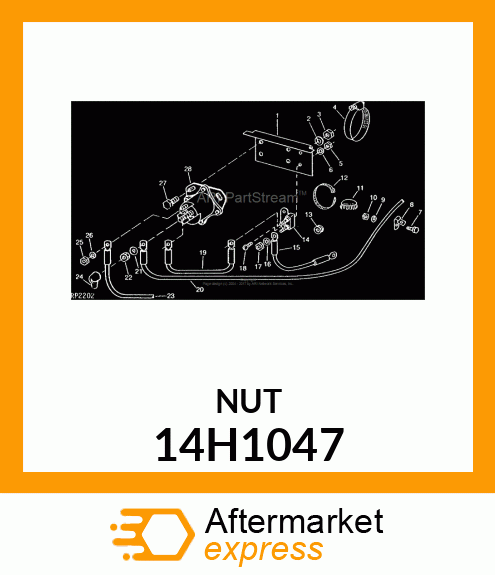 NUT, HEX 14H1047