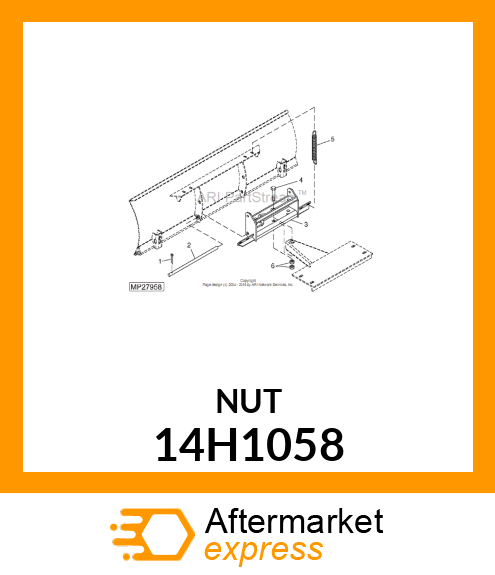 NUT, HEX 14H1058