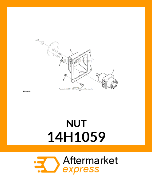 NUT, HEX FLANGE 14H1059