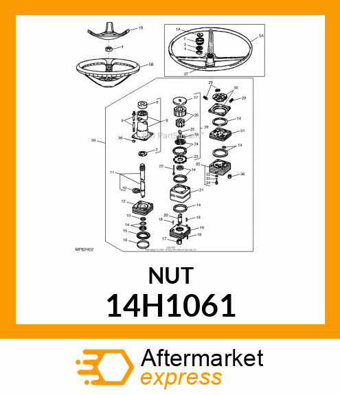 NUT, HEX 14H1061