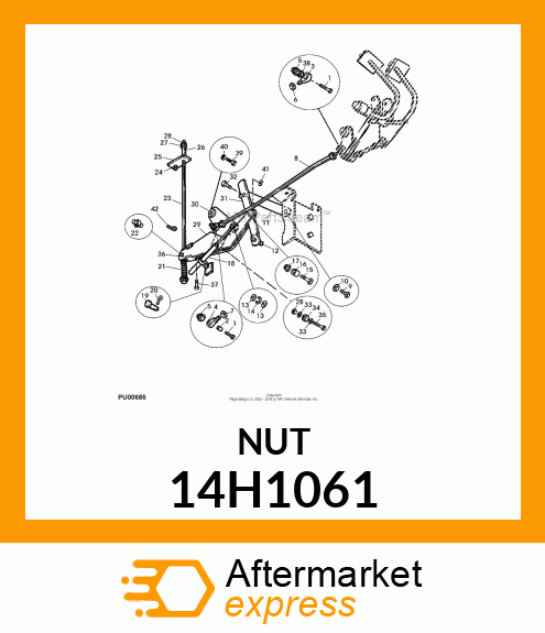 NUT, HEX 14H1061