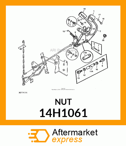 NUT, HEX 14H1061