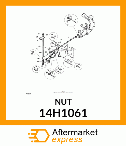 NUT, HEX 14H1061