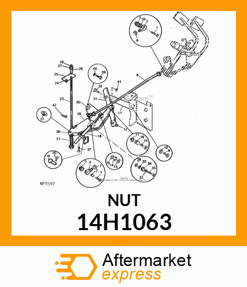 NUT, HEX 14H1063