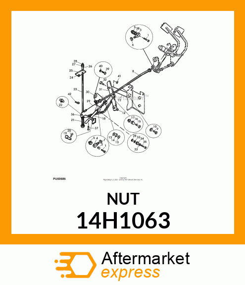 NUT, HEX 14H1063